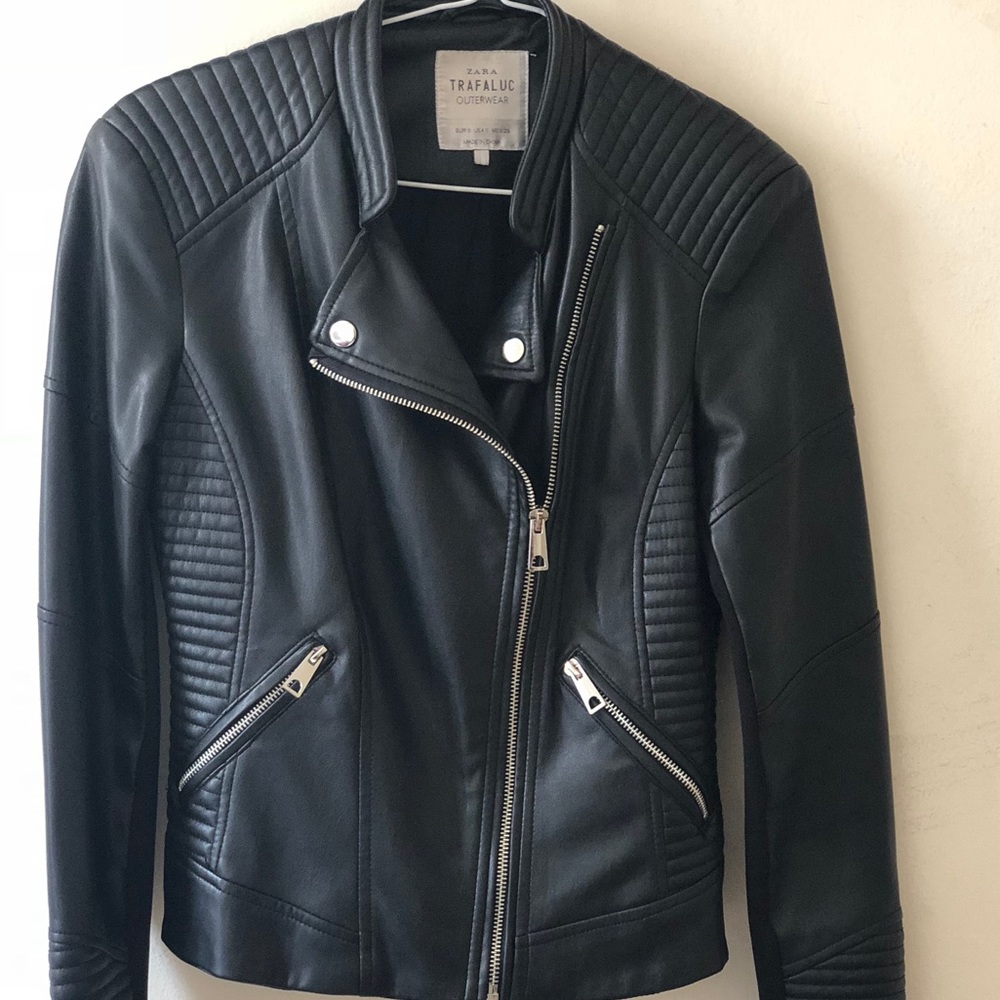 Leather look jacket